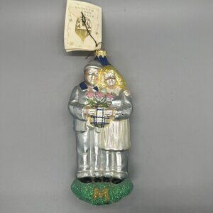 Patricia Breen Designs GROWING IN LOVE Hand Blown Painted Glass Ornament